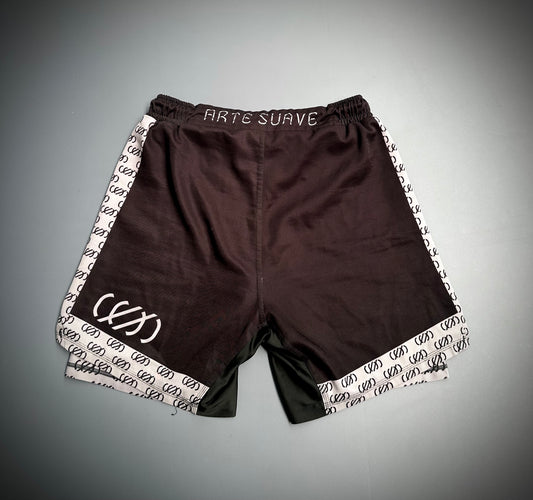 Fight Shorts Arte Suave – Black & Grey Edition