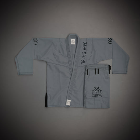 Kimono Gris – Arte Suave | 450g Pearl Weave