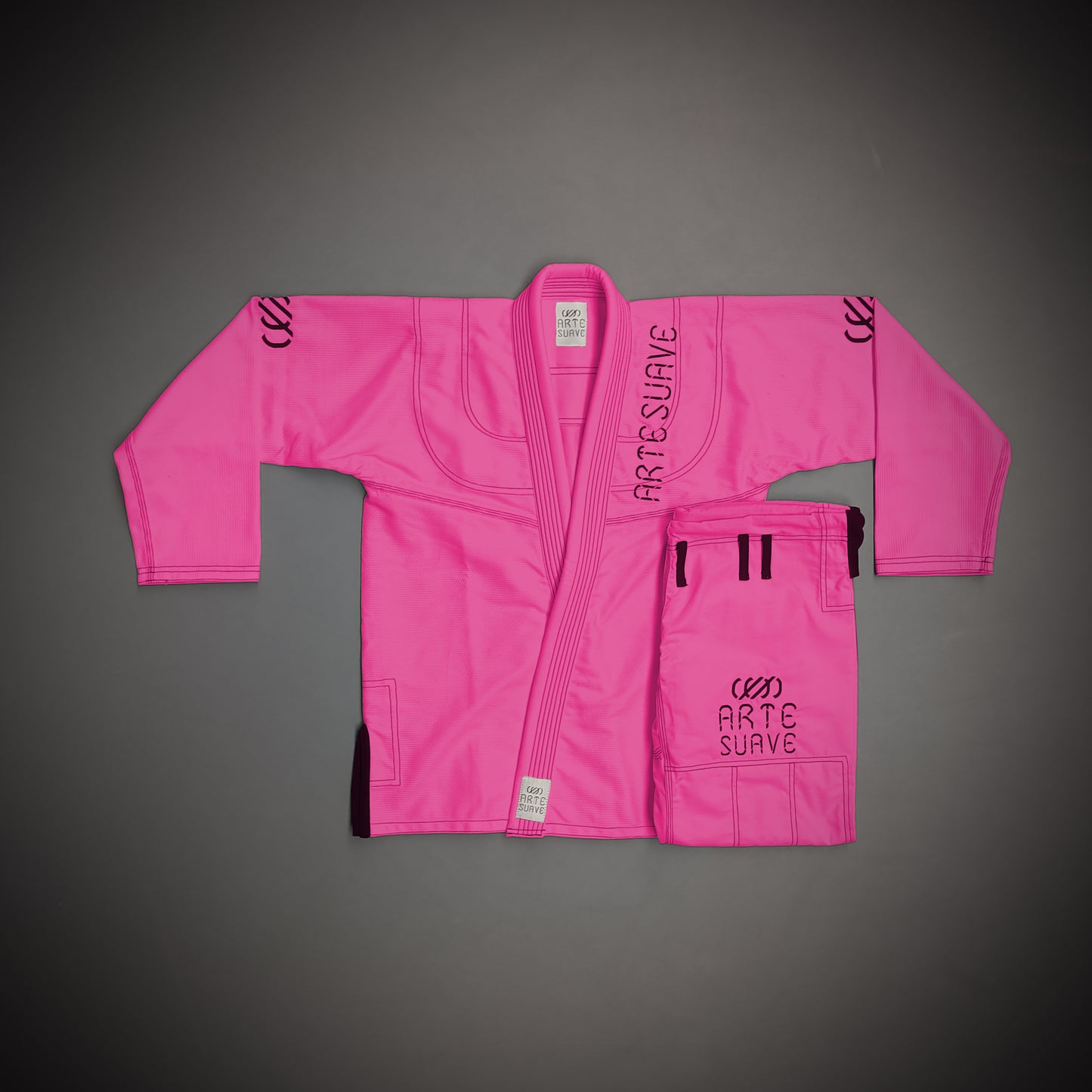 Kimono Rosa – Arte Suave | 450g Pearl Weave